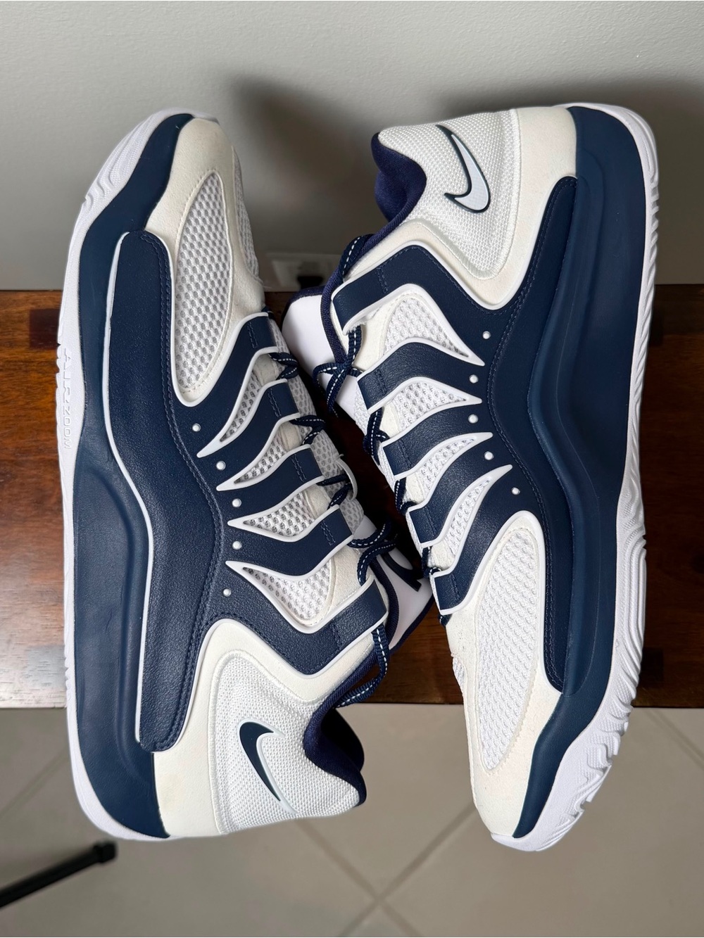 Nike KD 18 TB White Navy Basketball Shoes IH5096-110 Men’s Size 16 - Picture 6 of 8
